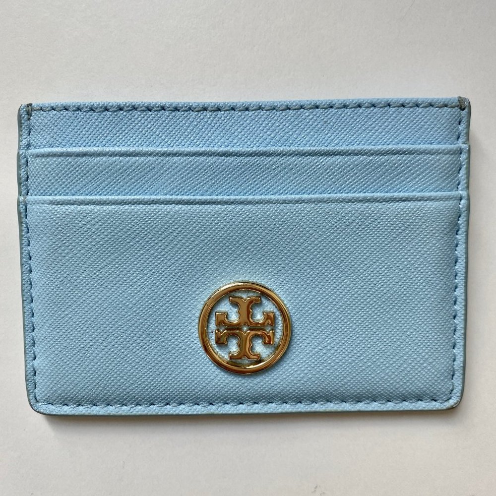 Tory Burch Robinson Leather Card Case